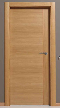 Puerta Enchapada y Aglomerada de Roble - 90 centimetros con marcos y jambas  RD$ 12,000.00